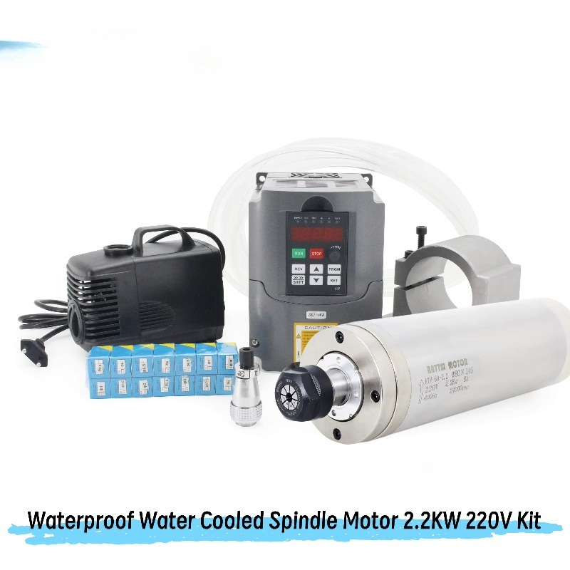 2.2Kw Water Cooled Spindle Kit Vfd - CNC 라우터 키트, 방수 기능이 있는