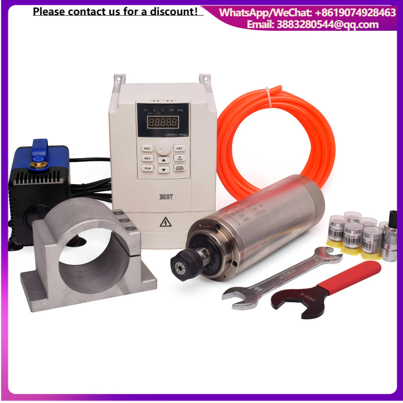 저렴한 가격에 고속으로 작동하는 GDZ 스핀들과 VFD - 2.2Kw Water Cooled Spindle Kit Vfd 리뷰 및 가격