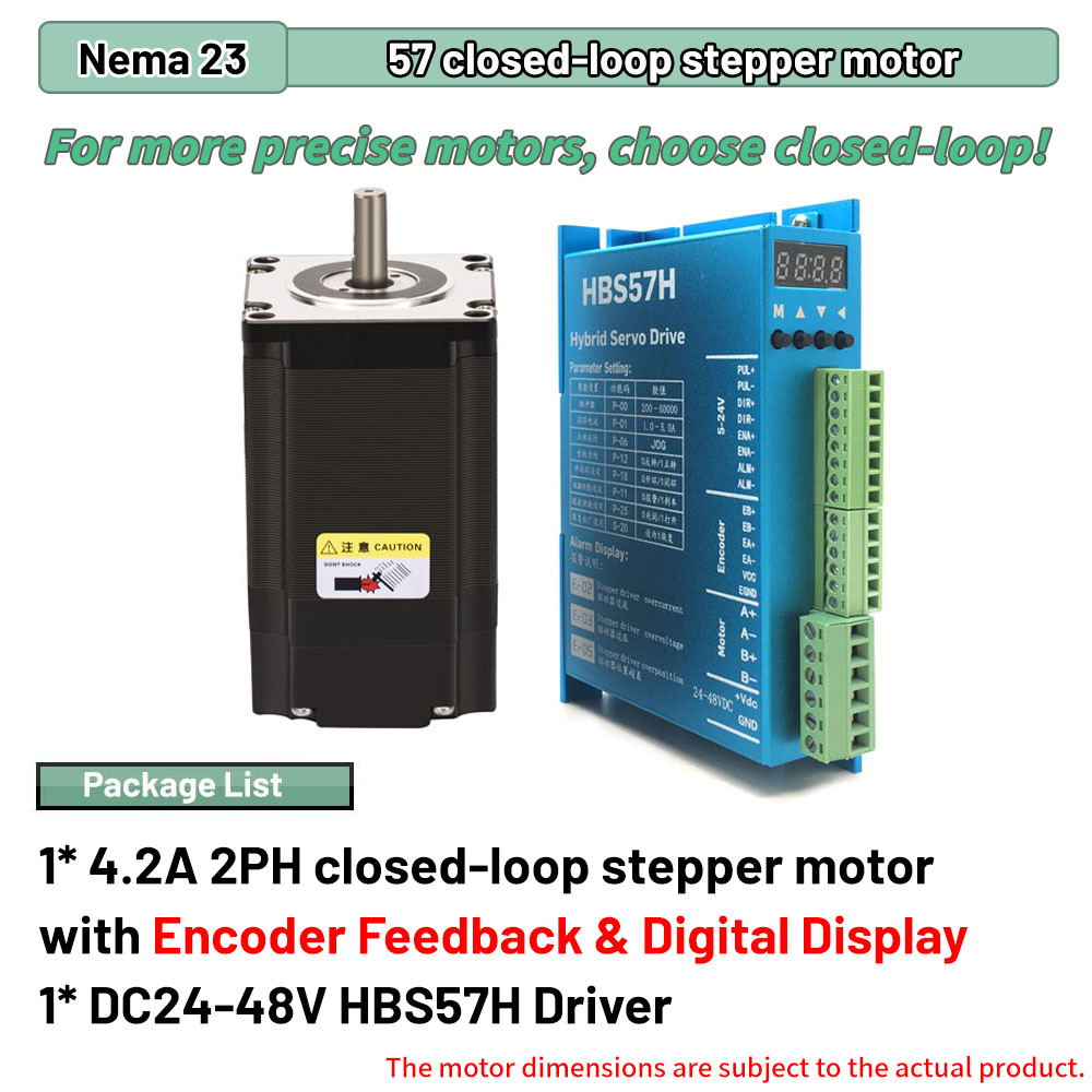 Nema23 57mm 폐쇄 루프 스테퍼 모터 키트, 1 - Nema 23 Closed Loop Stepper Motor Driver Kit 리뷰 및 가격
