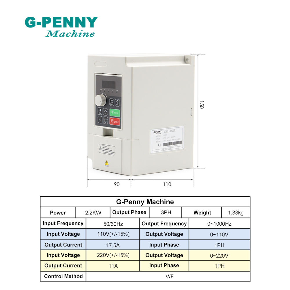 2.2kW G-페니 수냉식 금속 가공용 스핀들 키트,  - 2.2Kw Water Cooled Spindle Kit Vfd 리뷰 및 가격